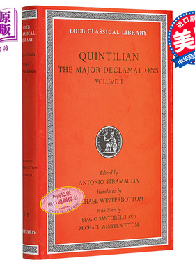 演说术原理 卷2 昆体良 The Major Declamations Volume II 英文原版 Quintilian  Biagio Santorelli 洛布经典【中商原版】