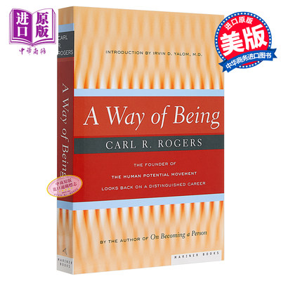 现货 【中商原版】论人的成长 英文原版 A Way of Being Carl R. Rogers HOUGHTON MIFFLIN 心理学