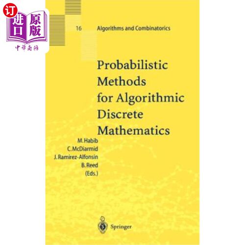 海外直订Probabilistic Methods for Algorithmic Discrete Mathematics 算法离散数学的概率方法