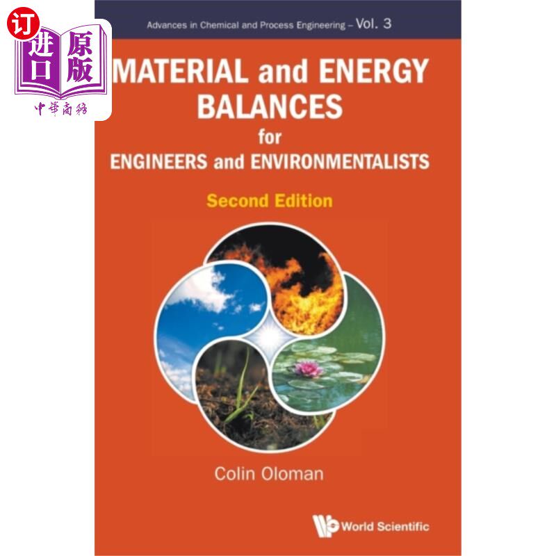 海外直订Material And Energy Balances For Engineers And E... 工程师和环保主义者的材料和能量平衡