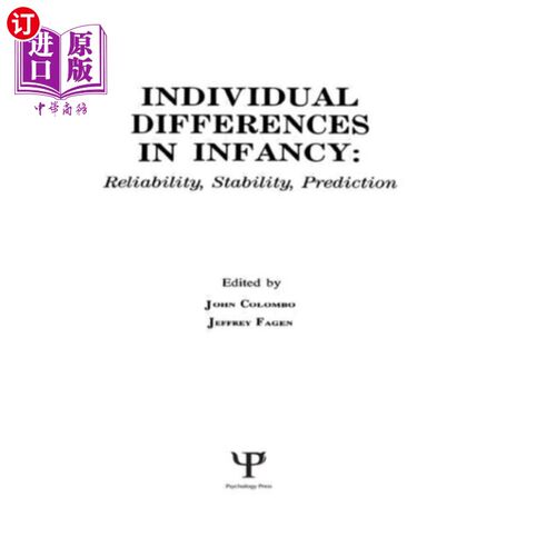 海外直订individual Differences in infancy 婴儿期个体差异