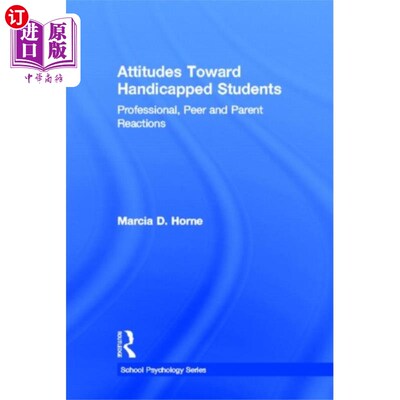 海外直订Attitudes Toward Handicapped Students 对待残疾学生的态度