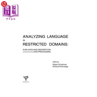 海外直订Analyzing Language in Restricted Domains 在受限领域分析语言