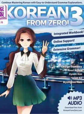 海外直订Korean From Zero! 3: Continue Mastering the Korean Language with Integrated Work 从零开始的韩语！3：继续通过综
