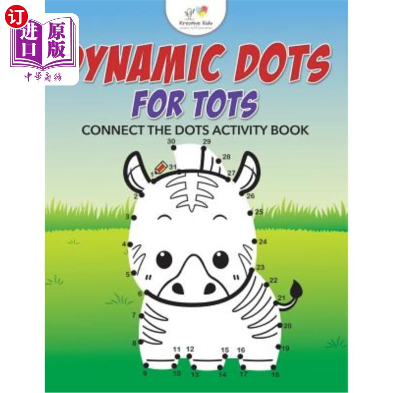 海外直订Dynamic Dots for Tots: Connect the Dots Activity Book 动态点的孩子:连接点活动手册
