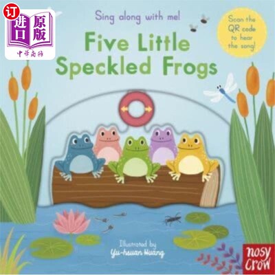 海外直订Sing Along With Me! Five Little Speckled Frogs 和我一起唱!五只小斑点蛙