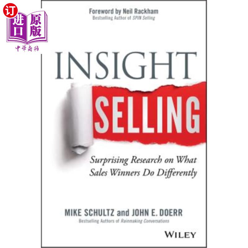 海外直订Insight Selling: Surprising Research on What Sales Winners Do Differently 洞察销售:关于销售赢家的不同之处的