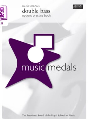 海外直订Music Medals Double Bass Options Practice Book 音乐奖章低音提琴选择练习手册