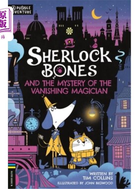 海外直订Sherlock Bones and the Mystery of the Vanishing Magician: A Puzzle Quest Volume  夏洛克·骨头和消失魔术师之