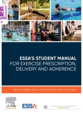 海外直订医药图书Essa's Student Manual for Exercise Prescription, Delivery and Adherence Essa的学生运动处方，交付和