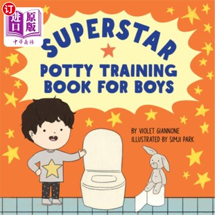 海外直订Superstar Potty Training Book for Boys 超级明星如厕训练男孩书