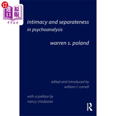 海外直订Intimacy and Separateness in Psychoanalysis 精神分析中的亲密与分离