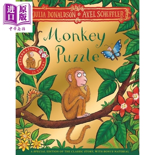 朱莉娅唐纳森 猴子找妈妈 25周年 Monkey Puzzle 25Th Anniversary Edition 英文原版 动物故事绘本 进口童书【中商原版】