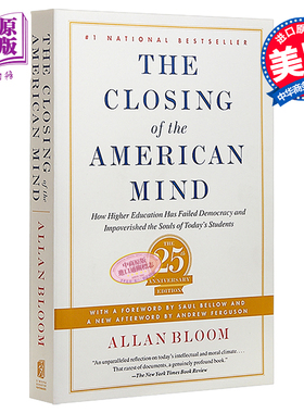 【中商原版】美国精神的封闭 英文原版 Closing of the American Mind