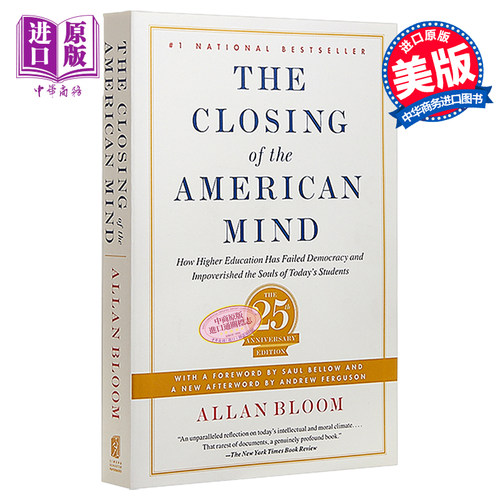 【中商原版】美国精神的封闭 英文原版 Closing of the American Mind