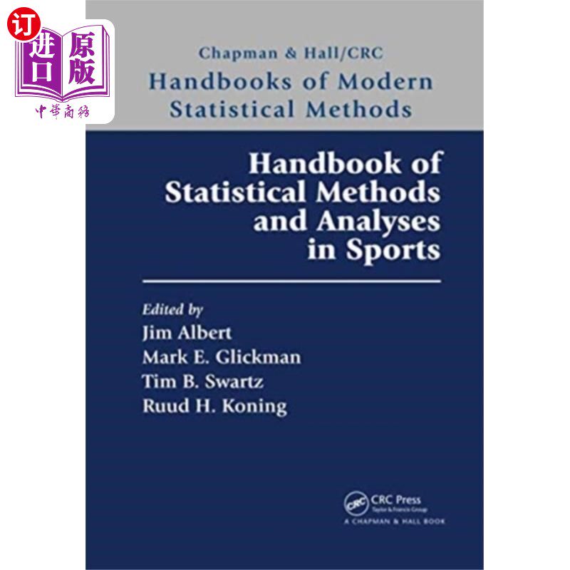 海外直订Handbook of Statistical Methods and Analyses in ... 体育统计方法与分析手册