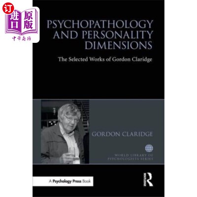 海外直订Psychopathology and personality dimensions 精神病理和人格维度