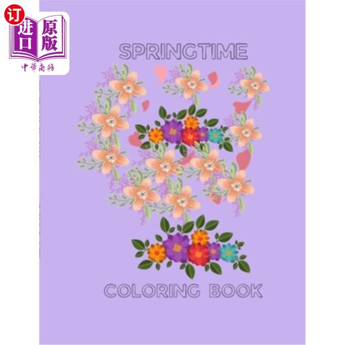 海外直订Springtime: Coloring Book 春天:彩色书