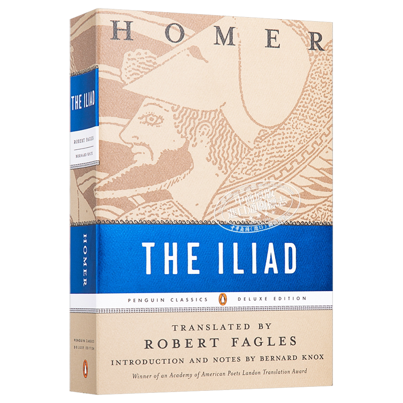 预售 荷马史诗 伊利亚特 企鹅经典豪华版 毛边本 The Iliad Homer 英文原版 可搭奥德赛 The Odyssey
