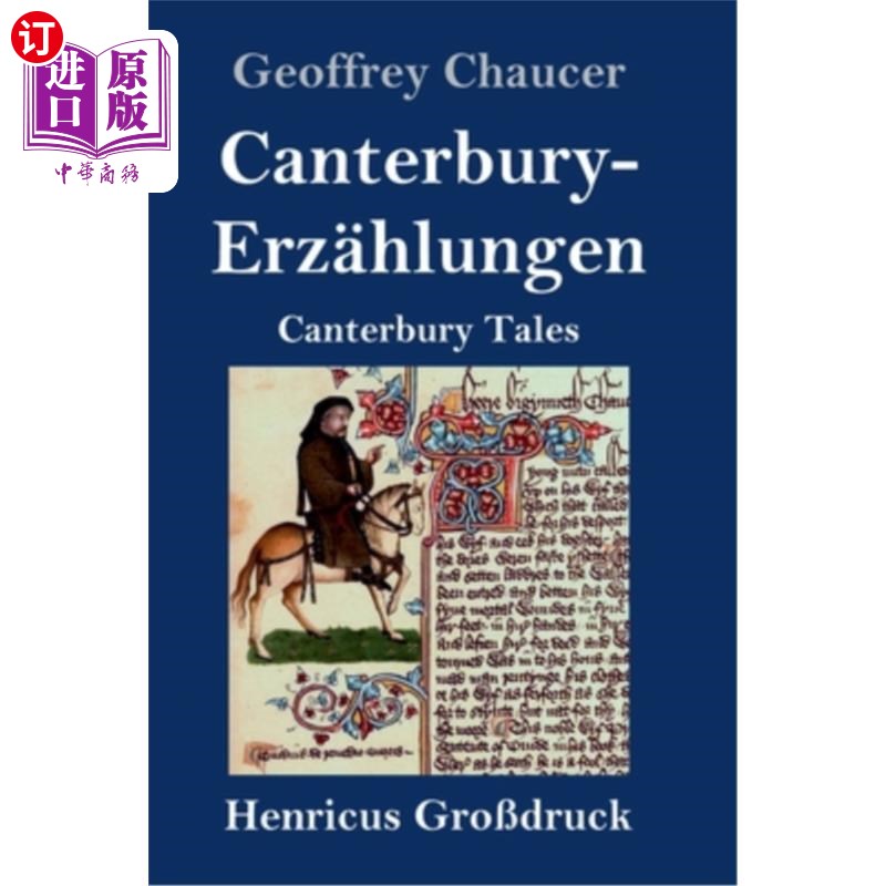海外直订德语 Canterbury-Erz?hlungen (Gro?druck): Canterbury Tales Canterbury-Erz吗?亨根:《坎特伯雷故事集》