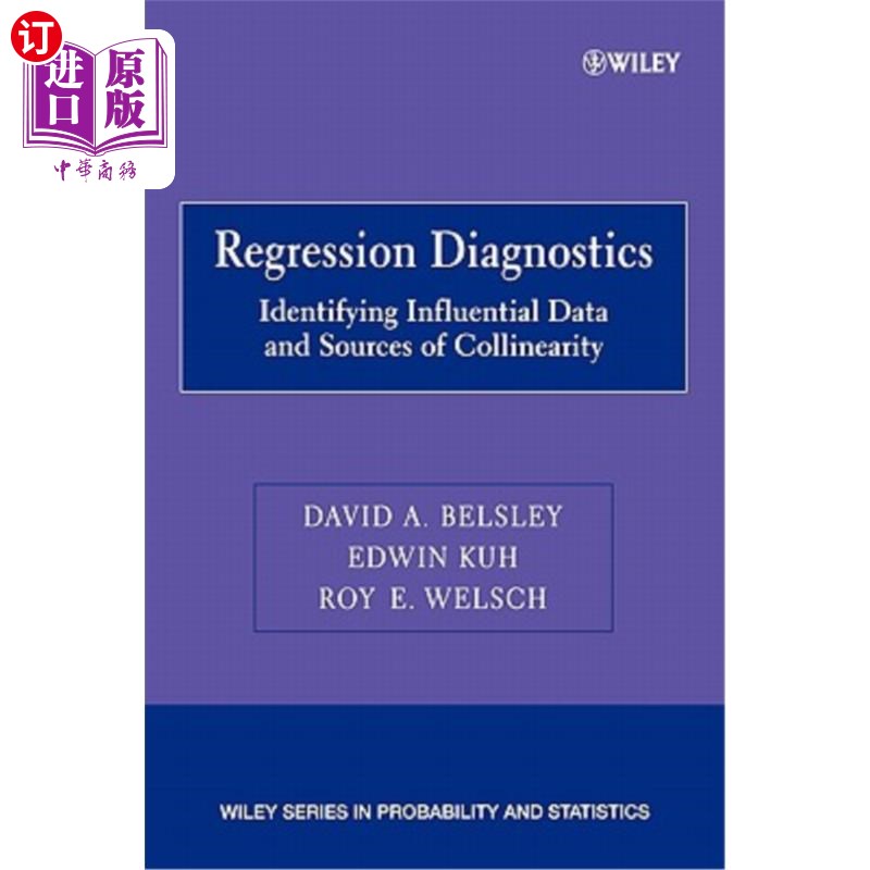 海外直订Regression Diagnostics: Identifying Influential Data and Sources of Collinearity 回归诊断:识别有影响的数据