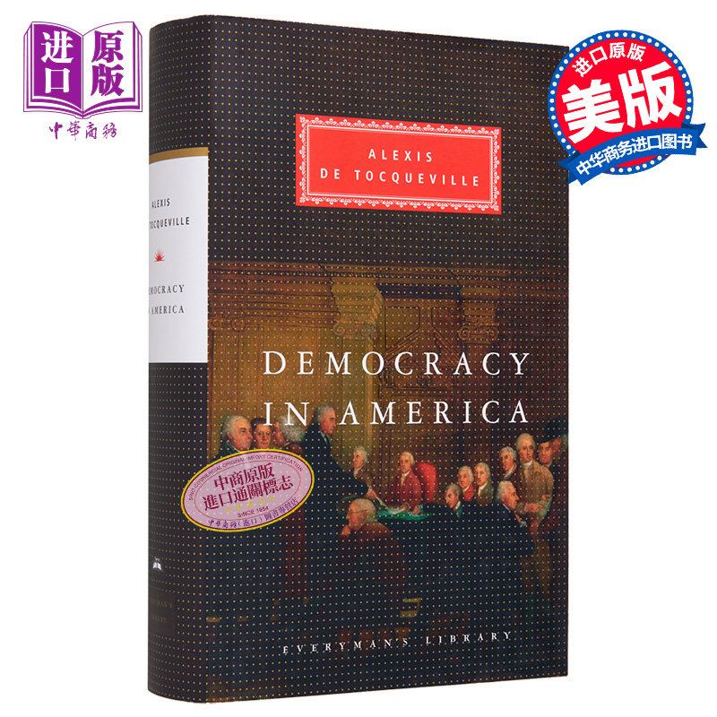 论美国的民主 Henry Reeve译本 Everymans Library Classics Democracy in America 英文原版 Alexis De T【中商原版】
