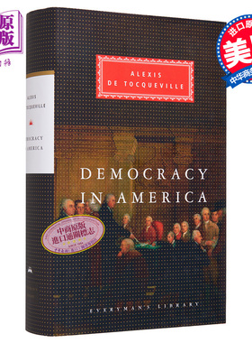 论美国的民主 Henry Reeve译本 Everymans Library Classics Democracy in America 英文原版 Alexis De T【中商原版】