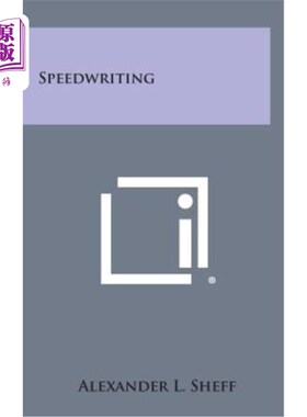 海外直订Speedwriting 速记