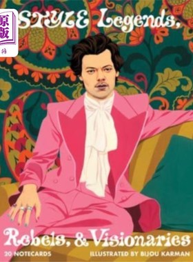 海外直订Style Legends, Rebels, and Visionaries Notecards 设计传奇人物、叛逆者和梦想家的笔记卡