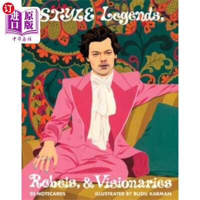 海外直订Style Legends, Rebels, and Visionaries Notecards 设计传奇人物、叛逆者和梦想家的笔记卡
