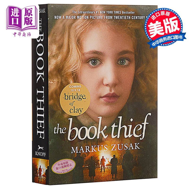 现货 偷书贼 英文原版 The Book Thief 正版 电影原著小说 Markus Zusak 马库斯·苏萨克【中商原版】 书籍/杂志/报纸 文学小说类原版书 原图主图