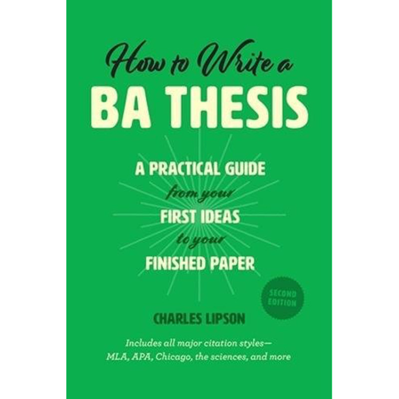 【中商原版】如何写本科毕业论文 英文原版 How to Write a Ba Thesis Charles Lipson University of Chicago Press在类目 书籍/杂志/报纸, 进口原版书(含港台), 考试类原版书中 - 来自Buy2taobao.com提供专业的淘宝代购服务