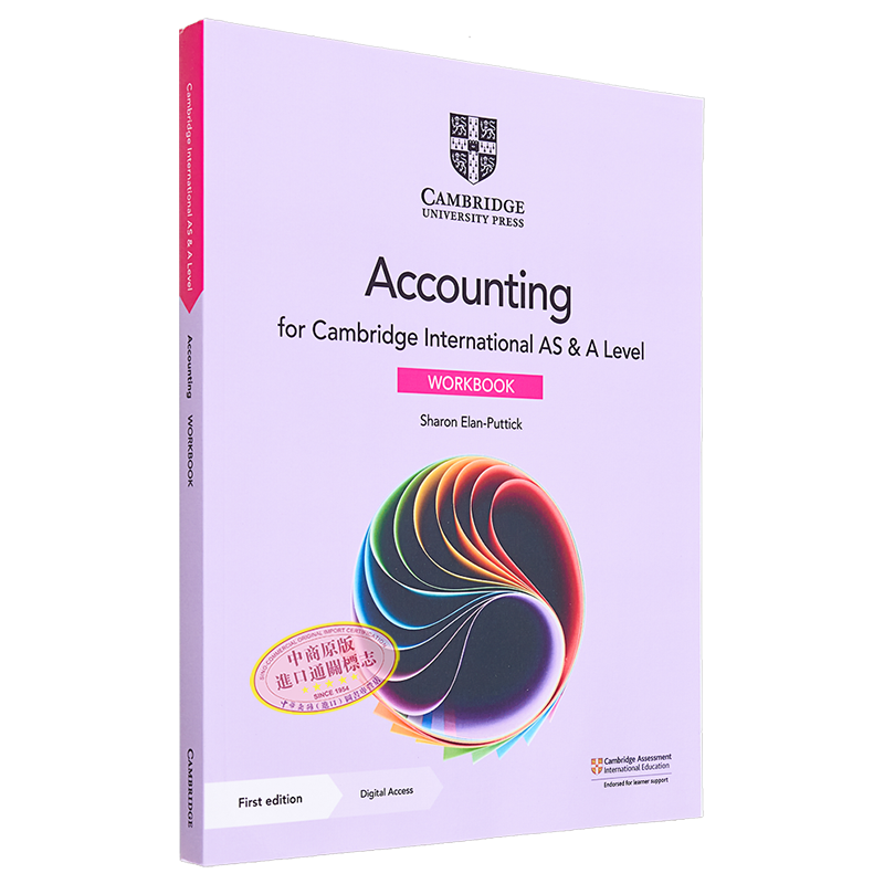 现货 Cambridge International AS & A Level Accounting Workbook 剑桥国际AS和Alevel会计练习册 含电子版【中商原版】