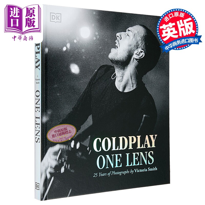 预售 Coldplay酷玩乐队周边 镜头下的Coldplay 25周年演出珍贵画面 Coldplay One Lens 英文原版 Victoria Smith Coldplay周边