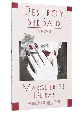 【中商原版】毁灭，她说 英文原版 Destroy, She Said 小说 Marguerite Duras 杜拉斯作品 舞台剧