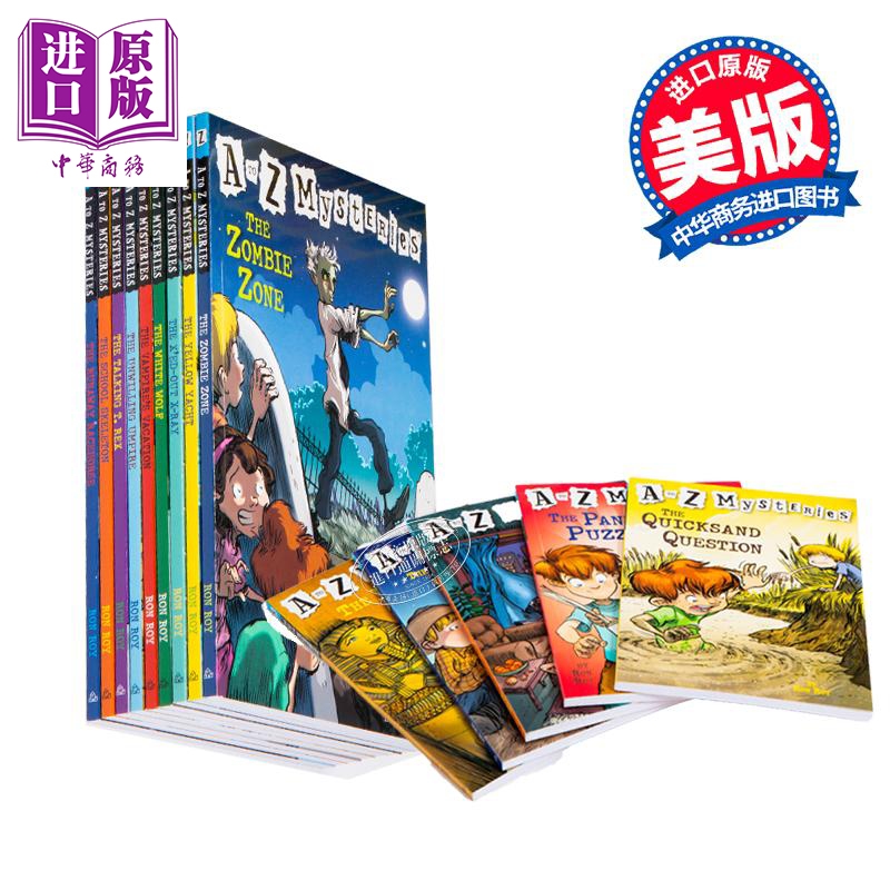 预售 A to Z Mysteries14-26 字母之谜13册 Ron Roy 小学初级章节桥梁书套装 儿童侦探推理小说 英文原版 7-12岁 暑期书单【中商原