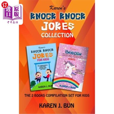 海外直订Knock Knock Jokes Collection: The 2 Books Compilation Set For Kids 敲敲笑话集:2本书汇编为儿童