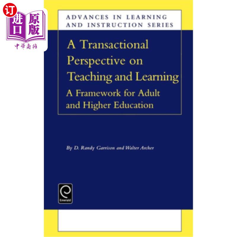 海外直订Transactional Perspective on Teaching and Learning: A Framework for Adult and Hi 交易性教学观：成人与高等教