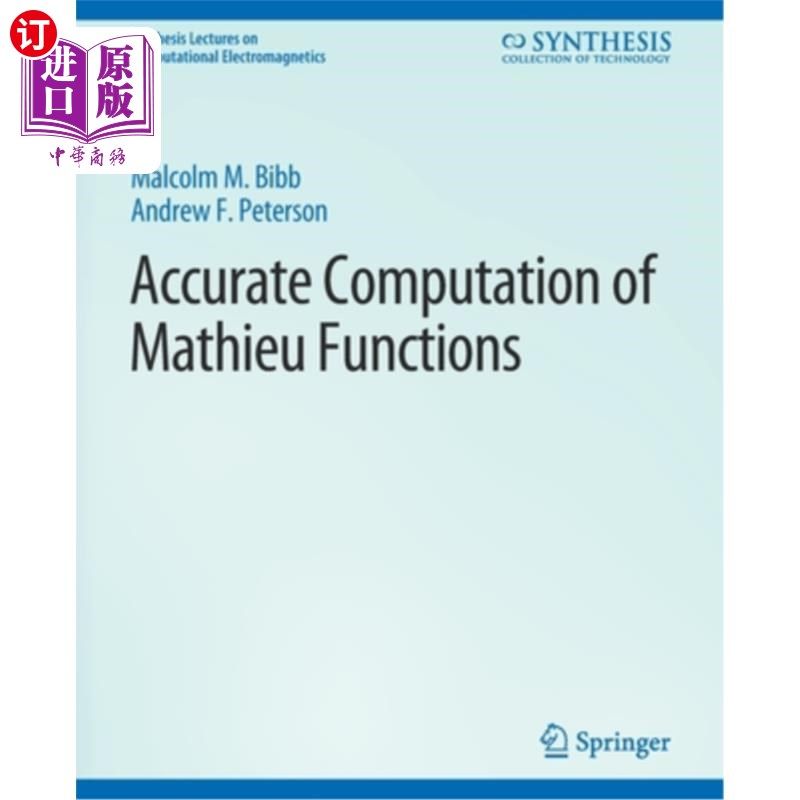 海外直订Accurate Computation of Mathieu Functions 马蒂厄函数的精确计算