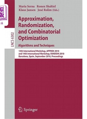 海外直订Approximation, Randomization, and Combinatorial Optimization. Algorithms and Tec 近似，随机化和组合优化。算