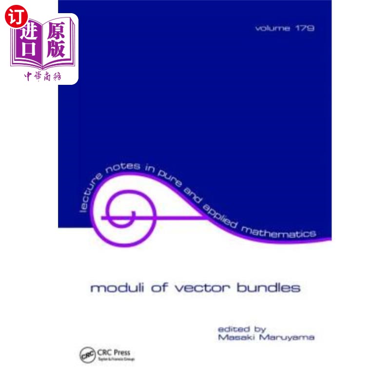 海外直订Moduli of Vector Bundles 向量束的模