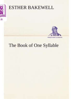 海外直订The Book of One Syllable 单音节书