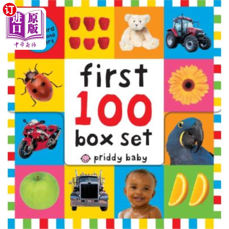 海外直订First 100 PB Box Set (5 Books): First 100 Words; First 100 Animals; First 100 Tr 首100 PB盒装（