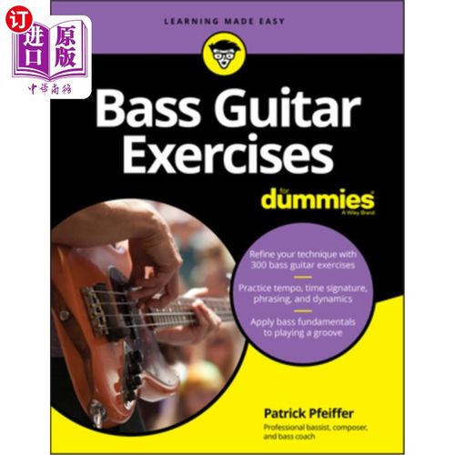 海外直订Bass Guitar Exercises for Dummies 假人用低音吉他练习