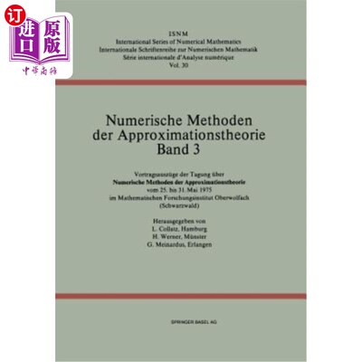海外直订Numerische Methoden Der Approximationstheorie/Numerical Methods of Approximation