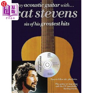 海外直订Play Acoustic Guitar With...Cat Stevens 弹原声吉他......凯特·史蒂文斯