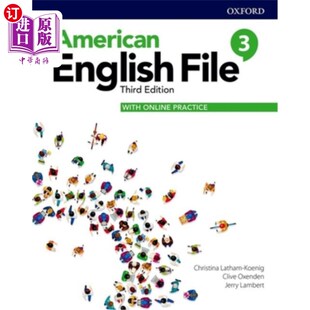 海外直订American English File 3e Student Book 3 and Online Practice Pack 美国英语档案3e学生用书3和网上练习包