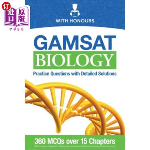 海外直订医药图书GAMSAT Biology: Practice Questions with Detailed Solutions GAMSAT生物学:练习问题并有详细的解决方案