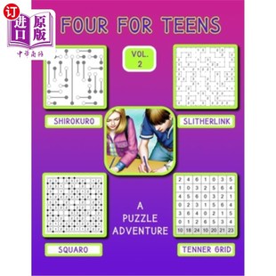 FOR vol. 青少年四卷二 60个拼图 海外直订FOUR Types TEENS Great Four Puzzles 四种大拼图类型 Puzzle