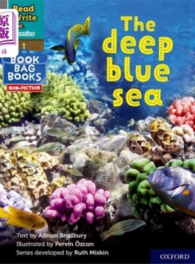 海外直订Read Write Inc. Phonics: Grey Set 7 NF Book Bag ... Read Write公司自然拼读:灰色套装7 NF书包第8册深蓝色的大